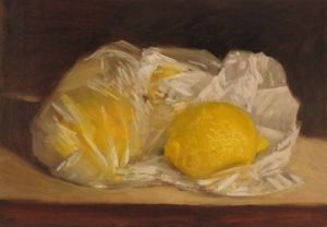 Voir le détail de cette oeuvre: Citrons et le sac en plastique